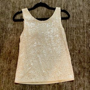 Sequin beige tank top!